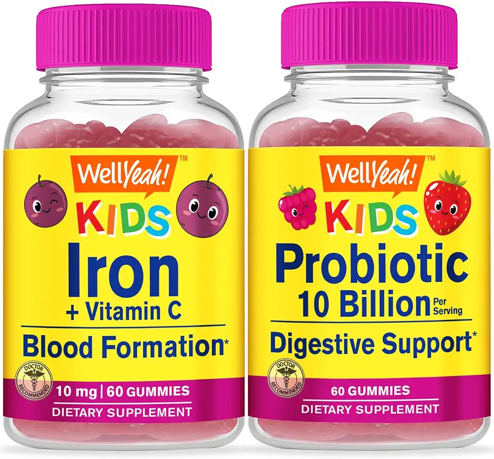 Kids Gummies Bundle Vitamin Supplement Gluten Free GMO Free Chewable Gummy A67468