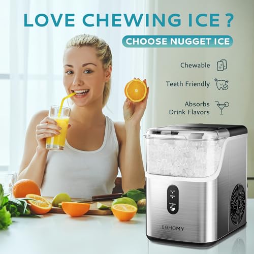 Countertop Nugget Ice Maker with Ice Scoop & Basket C121