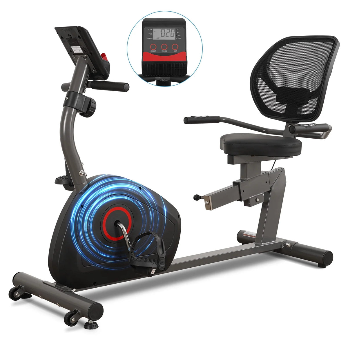 Recumbent Exercise Bike 8 Levels Quiet R475