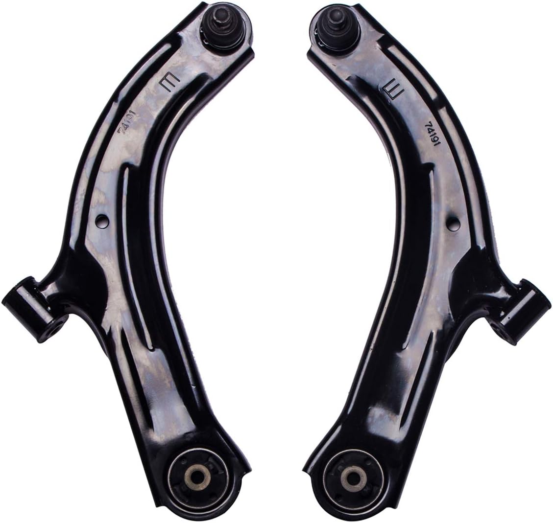 Front Lower Control Arm and Ball Joint Assembly Compatible With Nissan Cube Tiida Versa 2PCS Left Right V806939