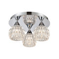 Polished Chrome 3-Light Semi Flush Mount S719