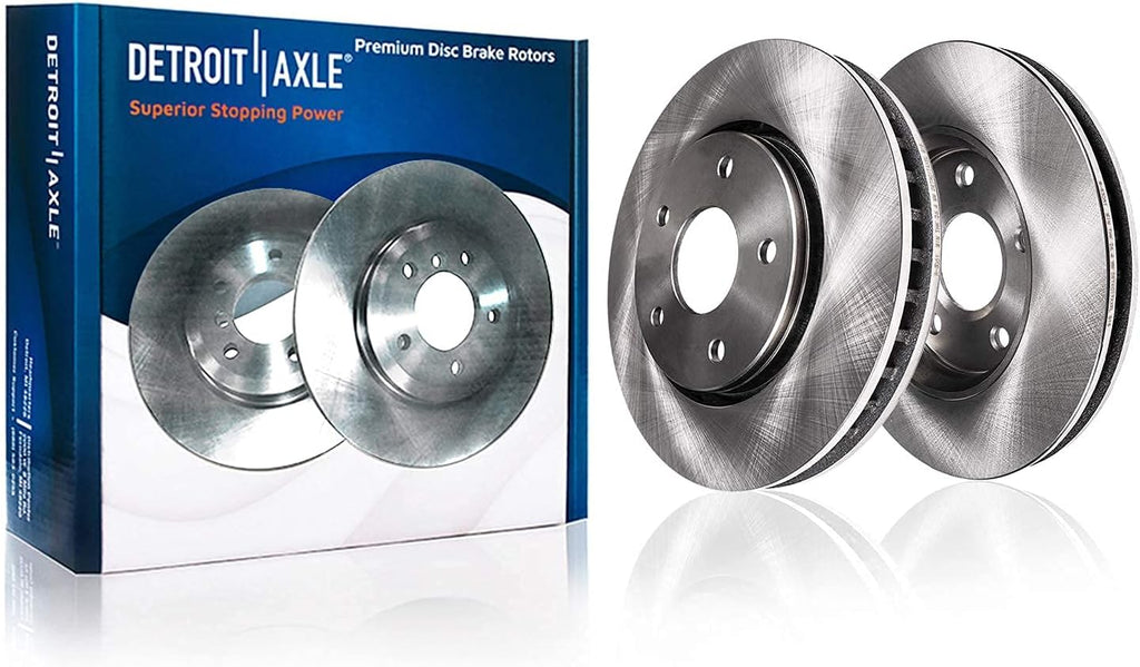 352mm 5-Lug Rear Disc Rotors Brake Pads 4pc Set B4486