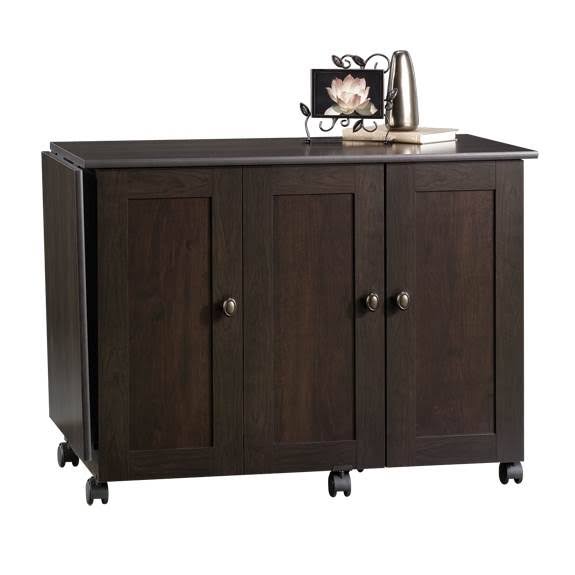 Sewing Craft Cart in Cinnamon Cherry Finish H590921