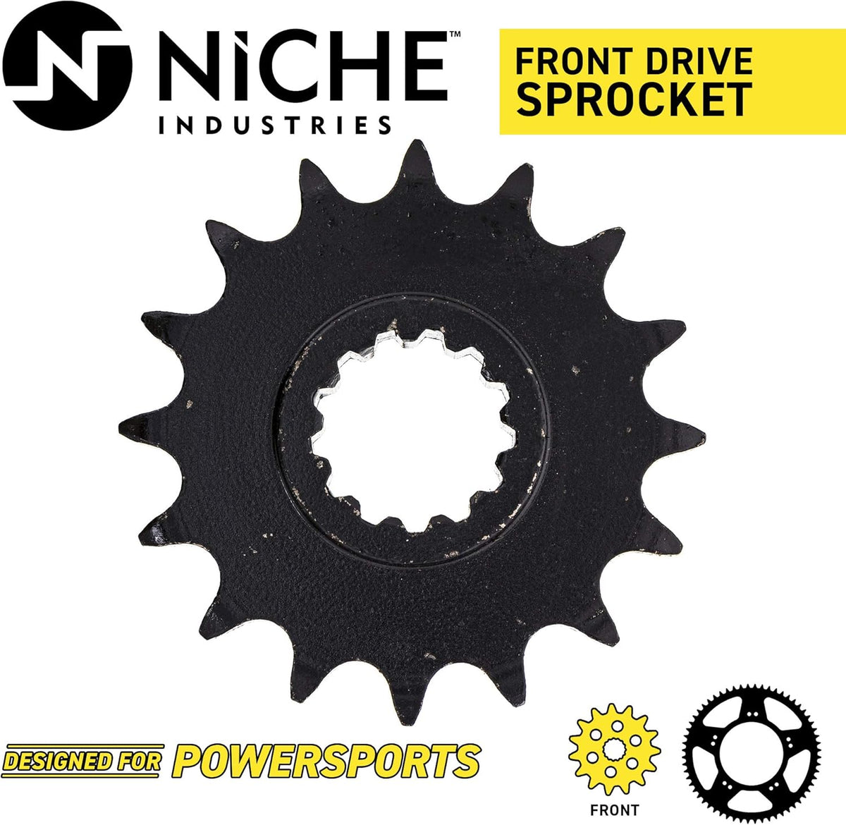 Drive Sprocket Chain Combo Front 16 Rear 42 Tooth 530HZ Standard 120 Links Pack of 2 L174