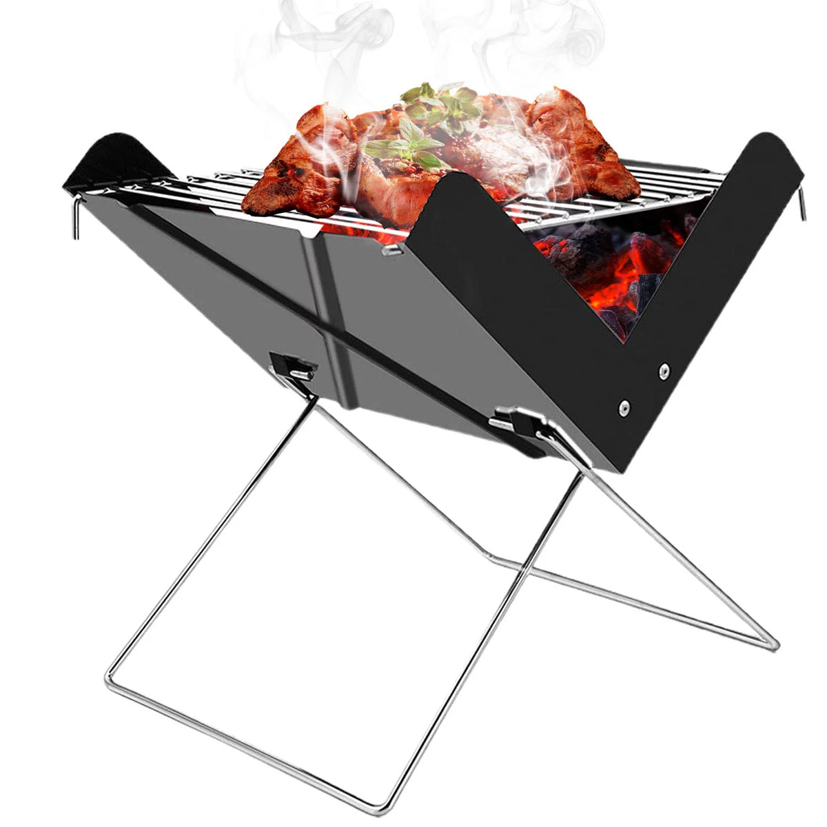 Foldable Mini Stainless Steel BBQ Grill D892321