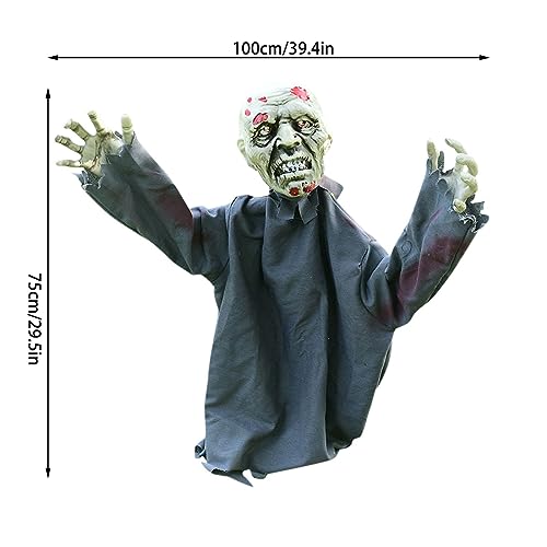 Animated Halloween Decoration 23inch Beige E5134
