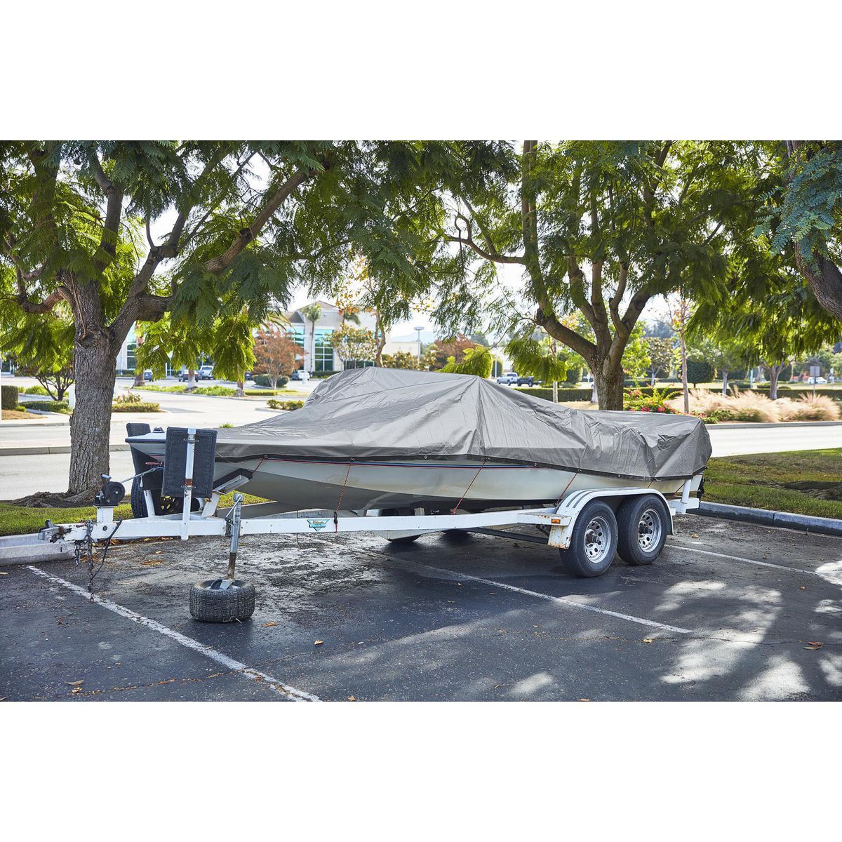 20 ft. x 30 ft. Silver and Black Weather-Resistant Tarp Z72796