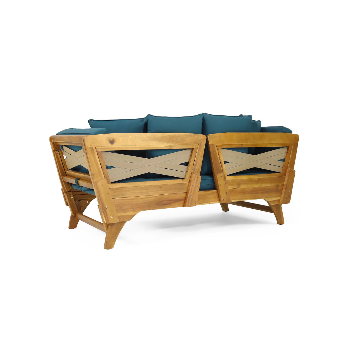 Acacia Wood Outdoor Expandable Daybed with Cushions L23792