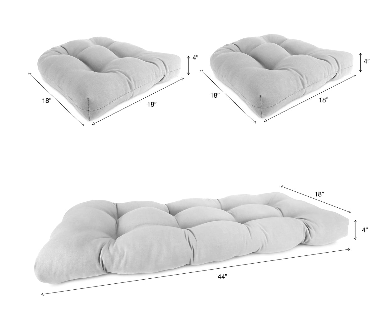 Green 3-Piece Outdoor Cushion Set A95355