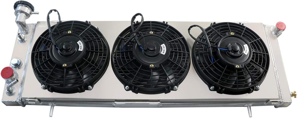 3 Row Core Aluminum Radiator with Fan Shroud and Relay T1810
