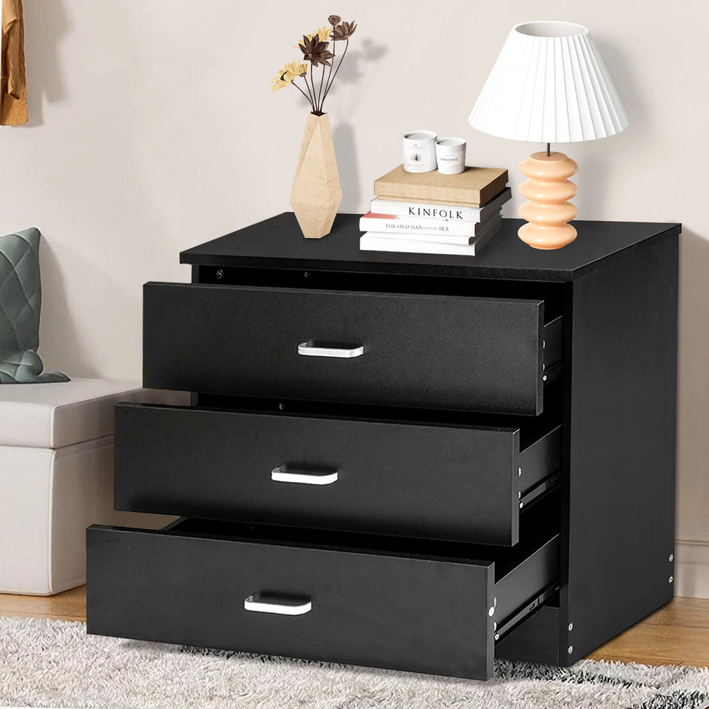 Black 4 Drawer Dresser W368