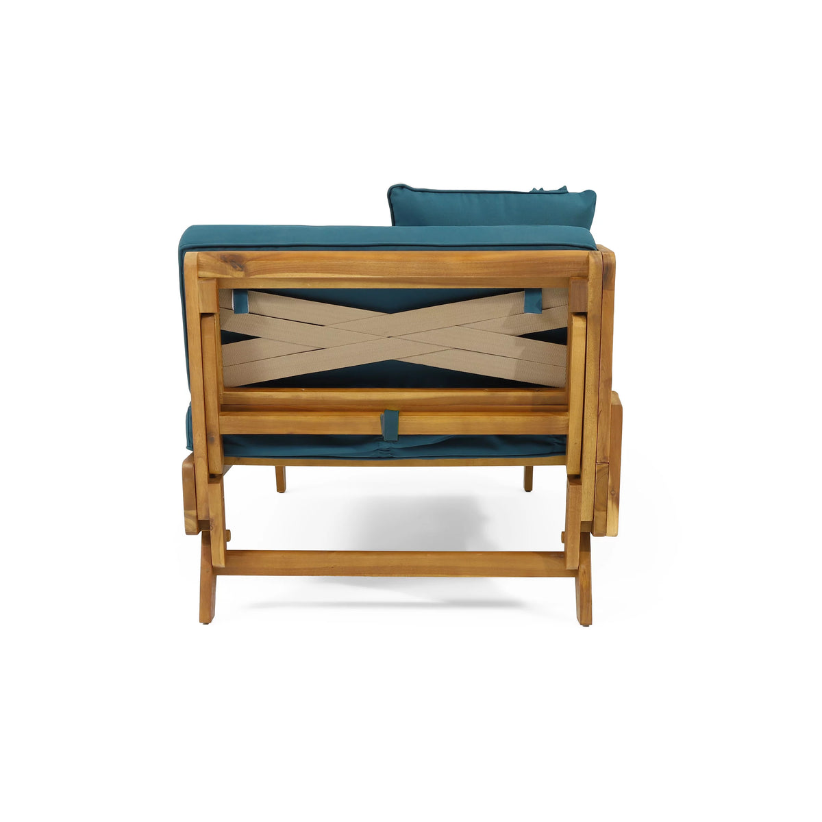 Acacia Wood Outdoor Expandable Daybed with Cushions L23792
