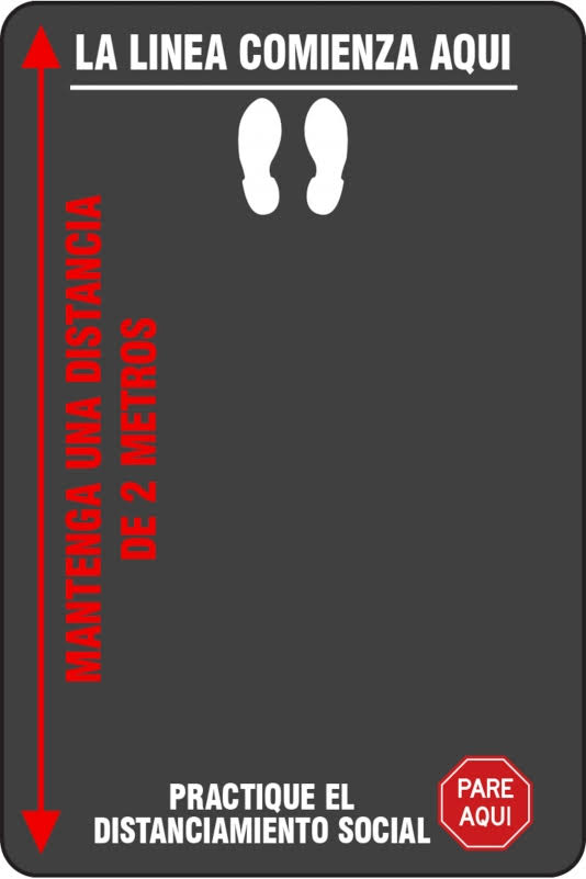 Black Safety Message Mat 3/8x22 Thick 4 x 6 J45232