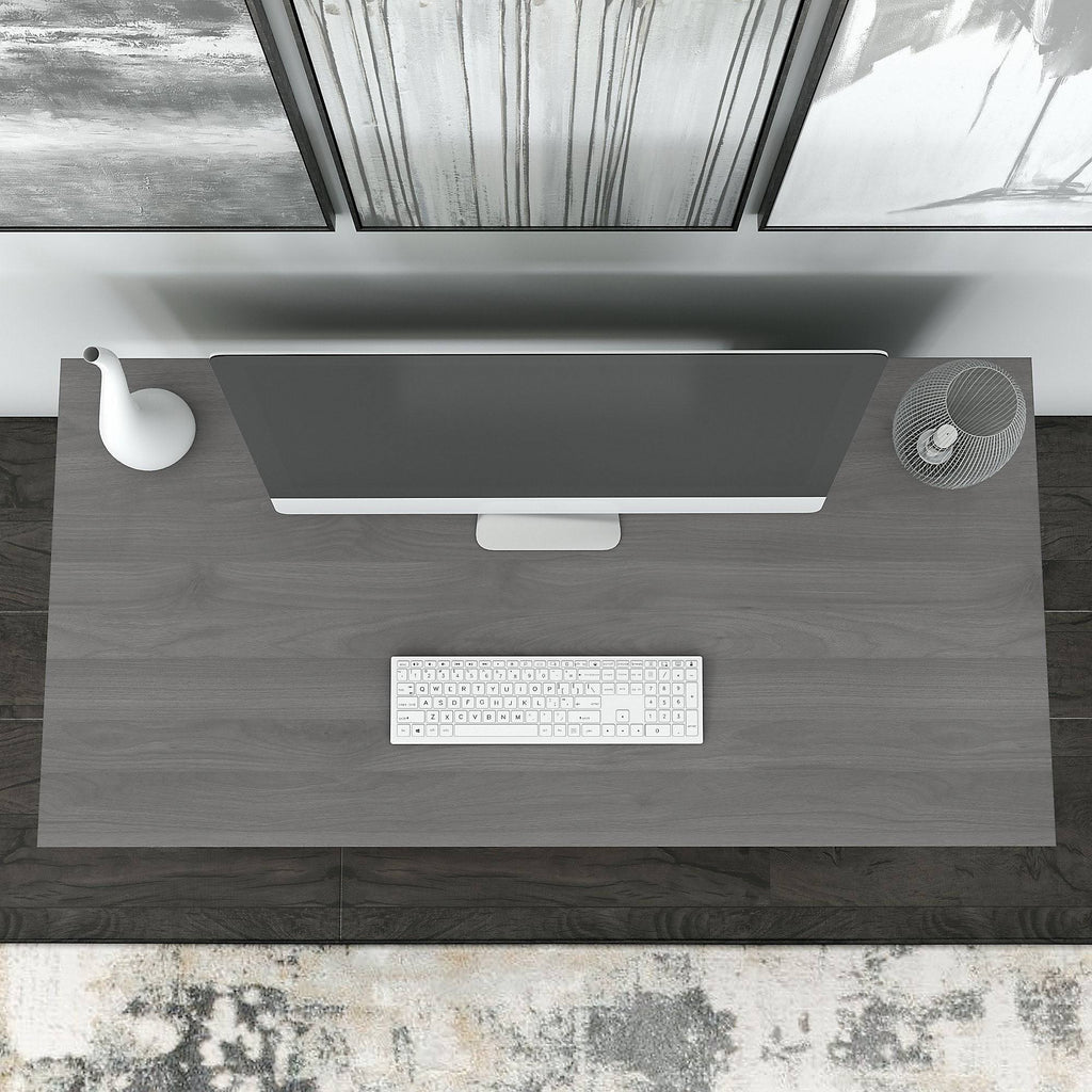 48W Writing Desk with Lateral File Cabinet Pure White N25377